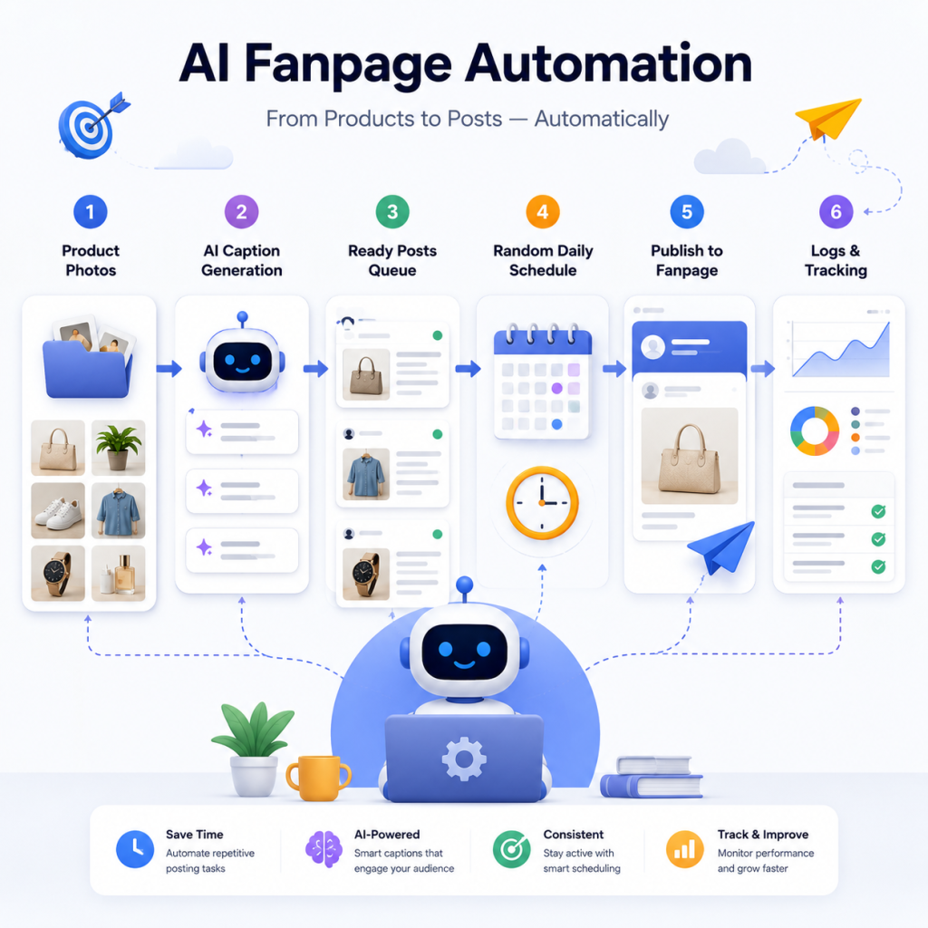 AI Agent Tự Động Đăng Bài Fanpage Facebook Cho Người Mới 2 Ai agent tu dong dang bai fanpage 2